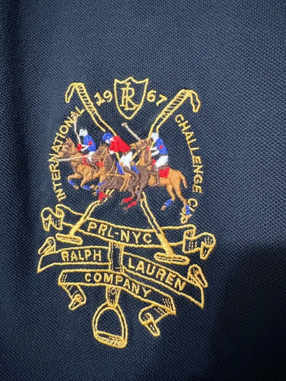 Polo Ralph Lauren International Challenge Cup 3 Pony Embroidered Polo Shirt 3XLT